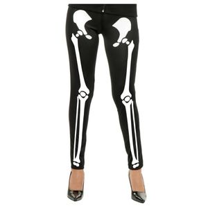 JERRY BECK Skeleton Print Leggings